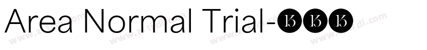 Area Normal Trial字体转换